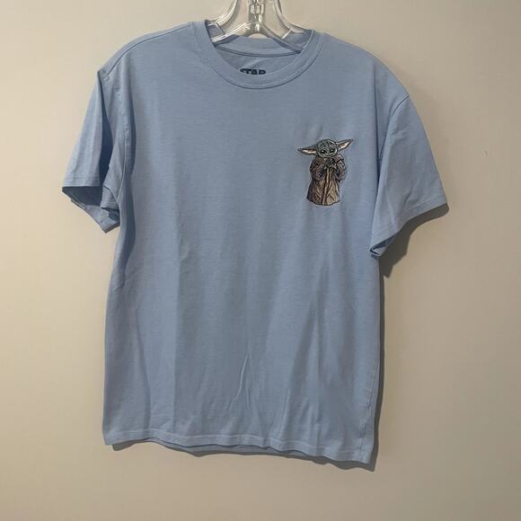 Star Wars Mandalorian Graphic Short Sleeves Embroidered Shirt Sz XS - Picture 1 of 5